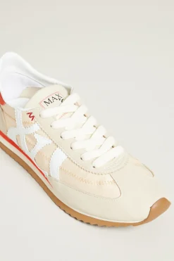 Sneakers con cuciture - Beige