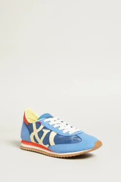 Sneakers con cuciture - Blu Gialle Rosse