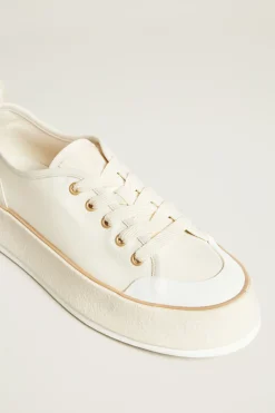 Sneakers con platform - Bianco Panna