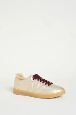Sneakers in nappa laminata - Oro