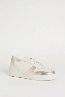 Sneakers in pelle - Bianco Argento
