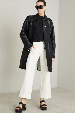 Soprabito in organza - Nero