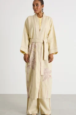 Soprabito ricamato - Beige Rosa