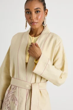 Soprabito ricamato - Beige Rosa