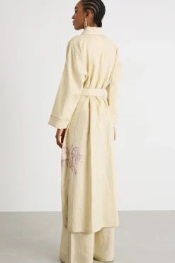 Soprabito ricamato - Beige Rosa