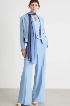 Spencer in cady crepe - Azzurro