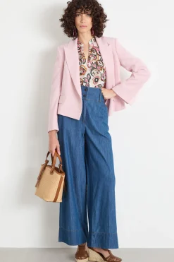 Spencer in cady crepe - Rosa