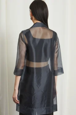 Spolverino in organza - Blu