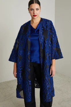 Spolverino in seta fil coupé - Nero Bluette