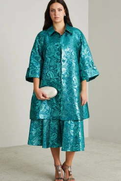 Spolverino jacquard - Verde