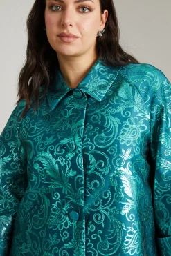 Spolverino jacquard - Verde