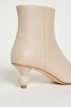 Stivaletto in pelle - Beige