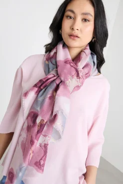 Stola con fantasia - Rosa