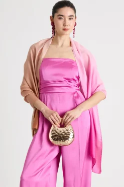 Stola in tessuto fluido - Fuxia