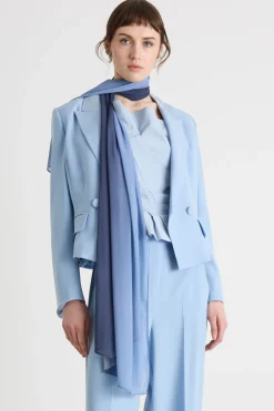 Stola sfumata - Azzurro Blu