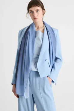 Stola sfumata - Azzurro Blu