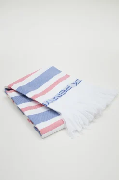Telo da bagno - Bianco Rosa Azzurro