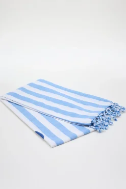 Telo da mare leggero - Azzurro Bianco