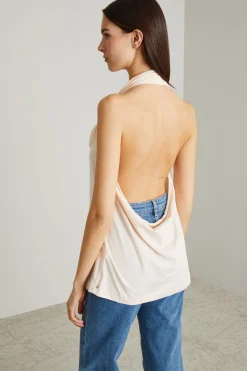 Top con nodo - Rosa