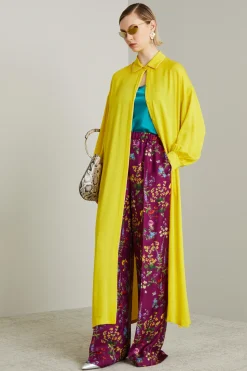 Top in enver satin con pizzo - Petrolio