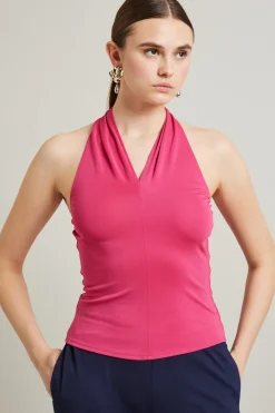 Top in jersey - Fucsia