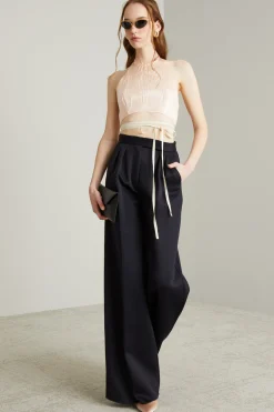 Top in raso - Rosa