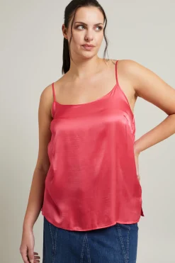 Top in raso - Rosa