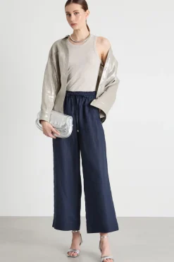 Top a costine - Beige