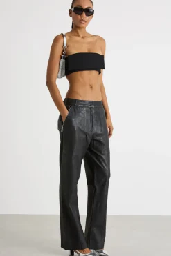 Top a fascia - Nero