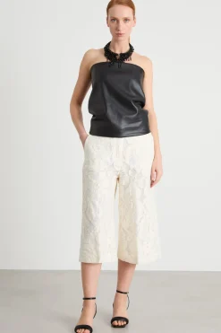 Top a fascia - Nero