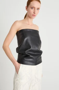 Top a fascia - Nero