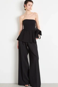 Top bustier in sablé - Nero
