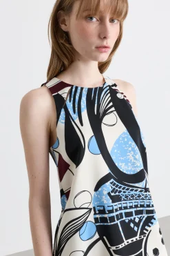 Top con cut out - Nero Azzurro