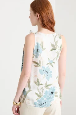 Top con fiocco - Bianco