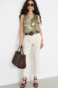 Top con fiocco - Verde