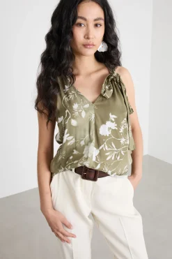 Top con fiocco - Verde