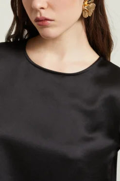 Top con maniche lunghe - Nero