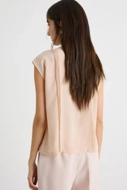 Top con rouches - Rosa