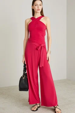 Top con spalline incrociate - Corallo