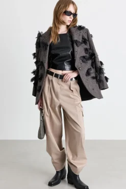 Top con spalline sottili incrociate - Nero