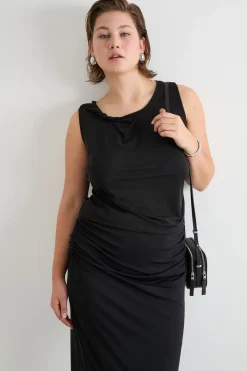 Top con torchon - Nero