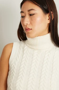 Top cropped a trecce - Bianco