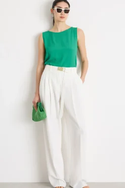 Top fluido asimmetrico - Verde