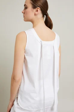 Top in cotone - Bianco