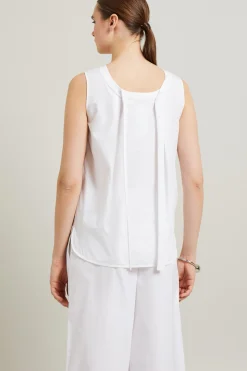 Top in cotone - Bianco