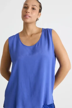 Top in crepe de chine - Bluette