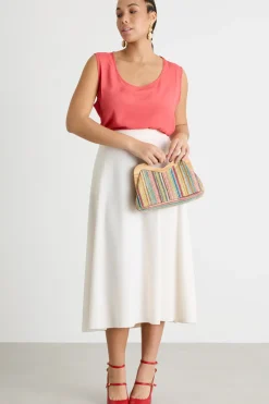 Top in crepe de chine - Rosa