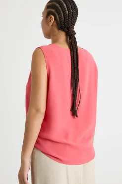 Top in georgette - Rosa