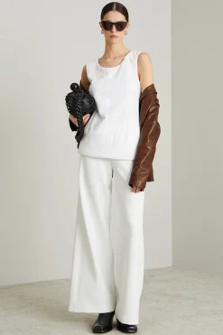 Top in jersey - Bianco