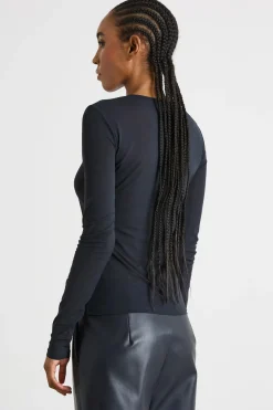 Top in jersey leggero - Blu